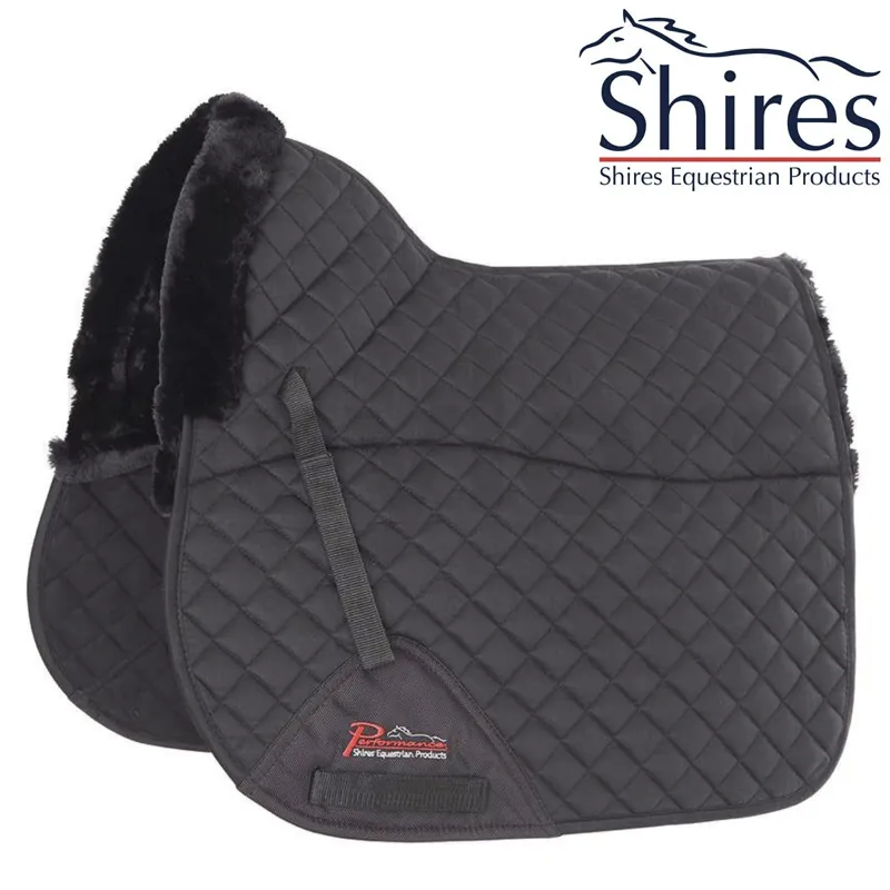 Shires ARMA Performance SupaFleece Dressage Saddlecloth - Black 